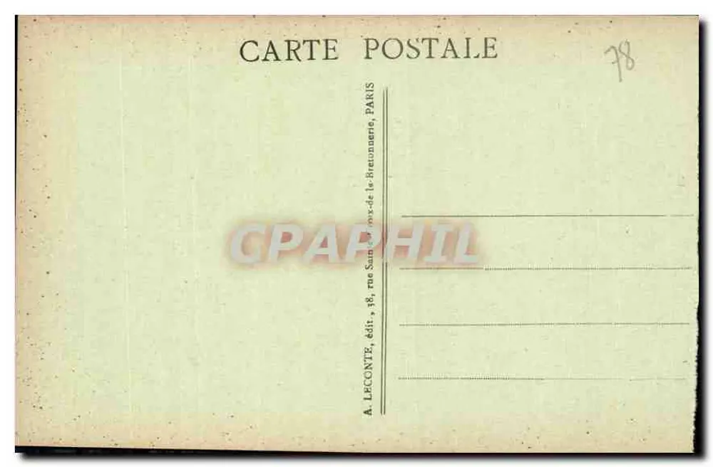 Versailles - Der Park - Der Bassin du Char d'Apollon — A. L. - Rückseite