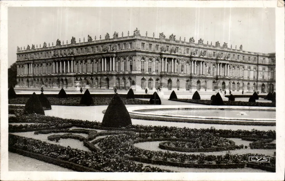 Versailles — Fachada sobre o Parque — Os Jardins — Éditions d'Art LYS - Frente
