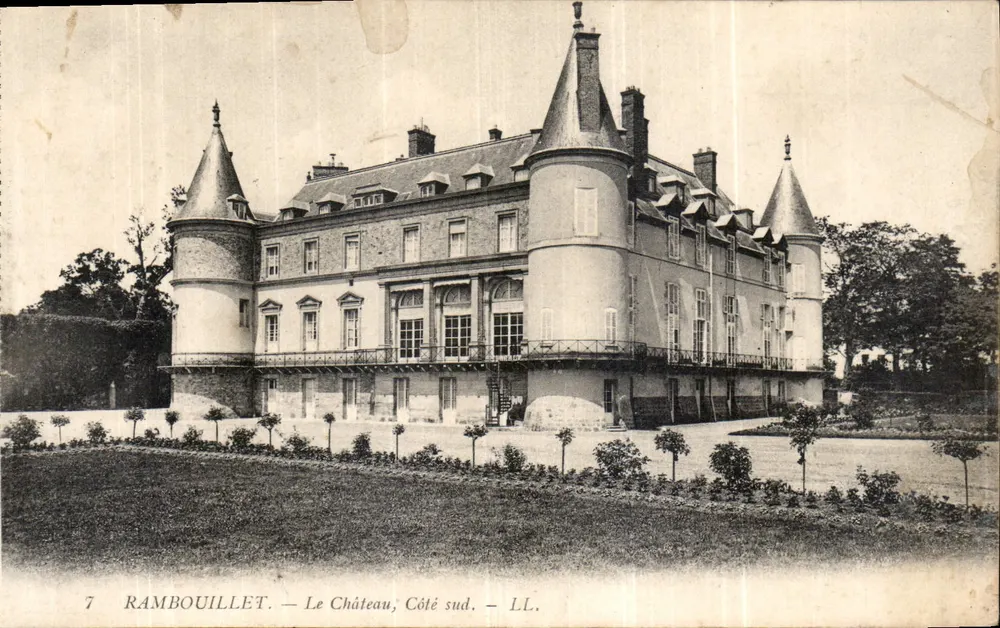 Rambouillet — O Castelo, Lado sul — LL. - Frente