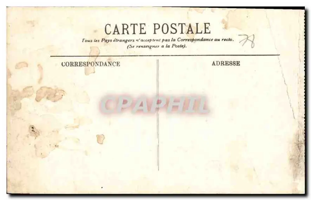 Rambouillet — O Castelo, Lado sul — LL. - Verso