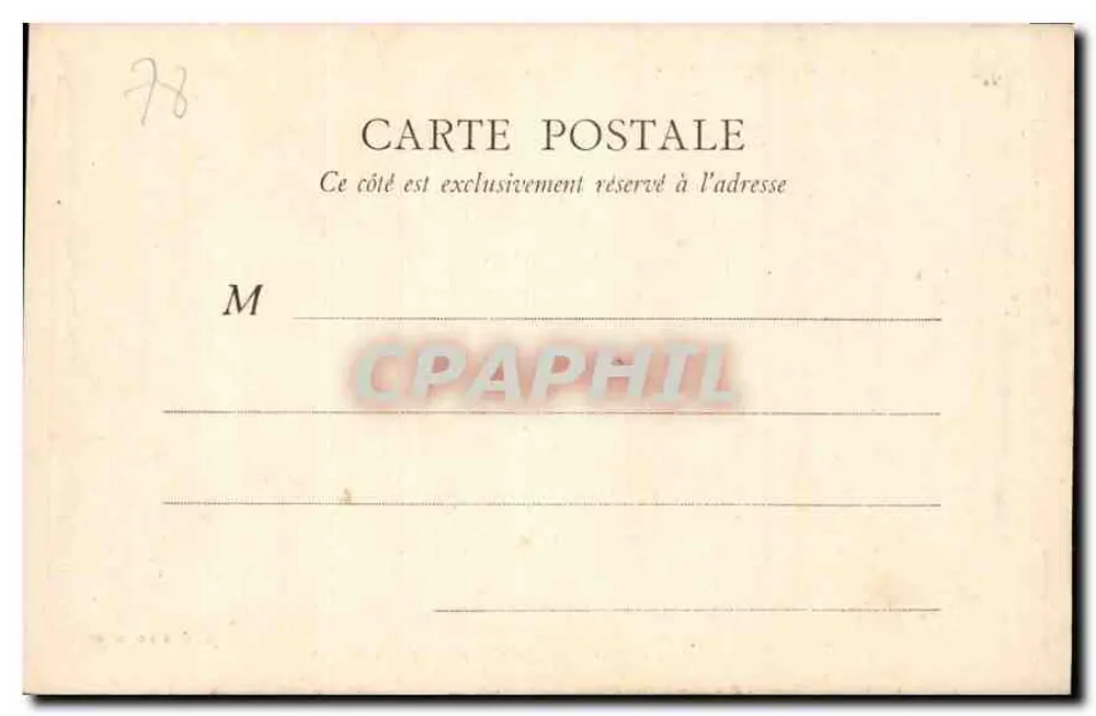 Palais de Versailles — Galerie des Glaces — A. B. à Versailles - Verso