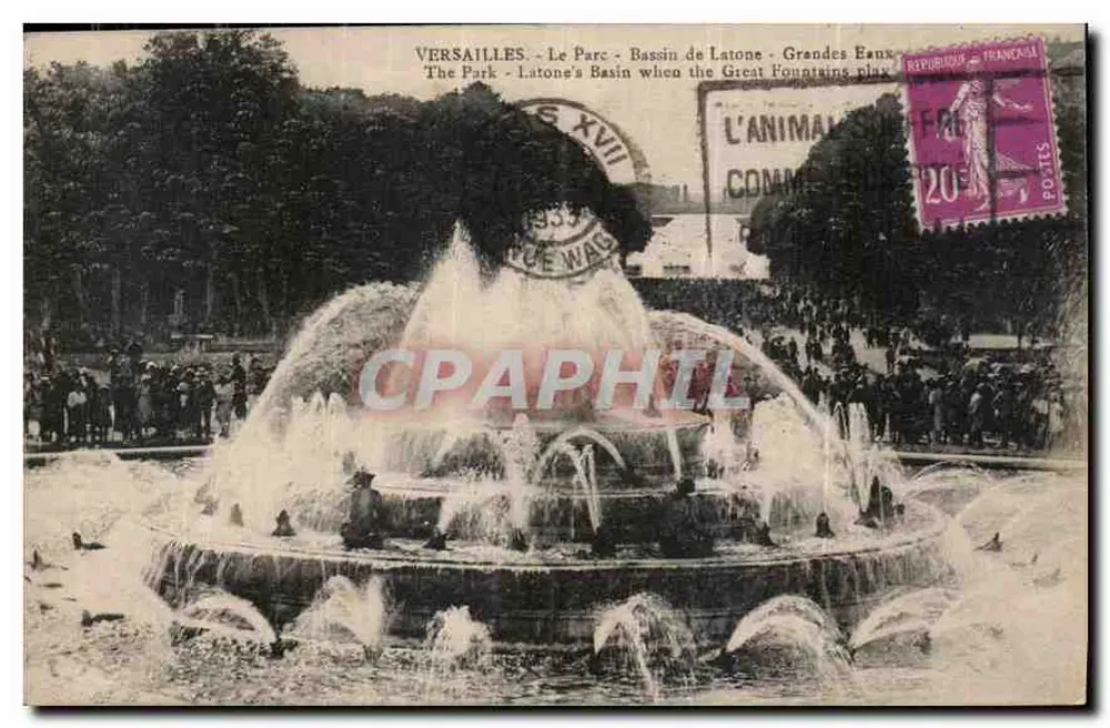 Versailles - Park - Basen Latony - Grandes Eaux — Wydawnictwo Cosset, nr 74 - Awers