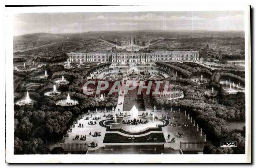 Versailles — Panorama geral — Éditions d'Art 'LYS' n°200 - Frente