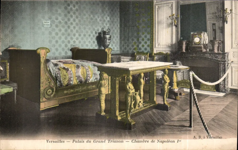 Versailles — Palast des Grand Trianon — Zimmer von Napoleon I. — A. B. in Versailles - Vorderseite