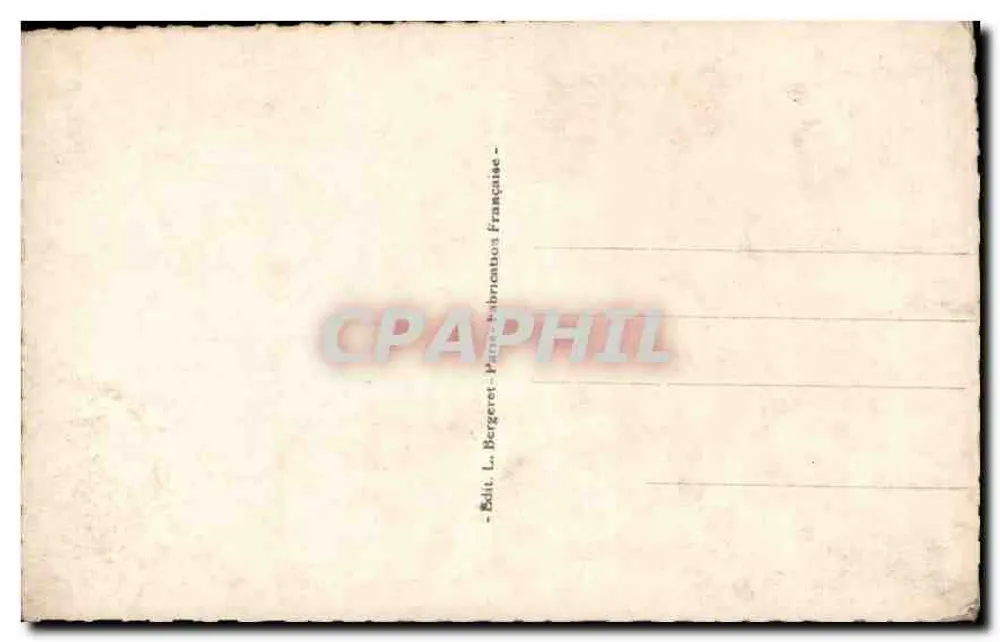 Two Children — Christmas Scene — Bergeret, Paris - Back
