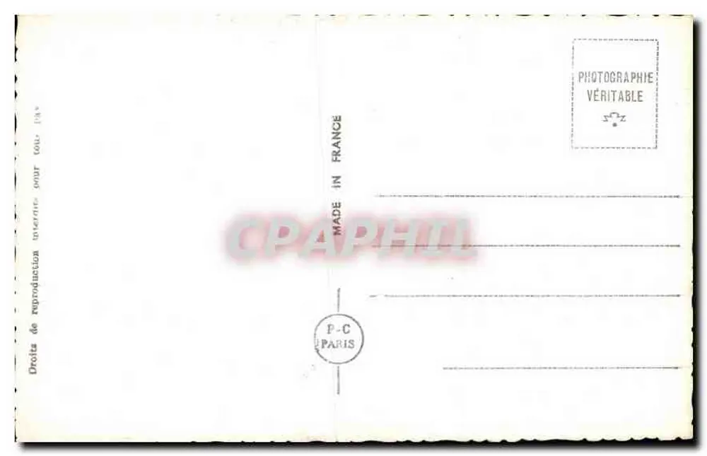 Symphonie Amoureuse — couple amoureux dans un cadre de roses — P-C Paris n°6613 - Verso
