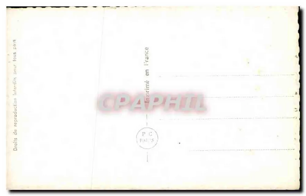 Um beijo na testa — Amor fiel, amor profundo — PC Paris n°6402 - Verso