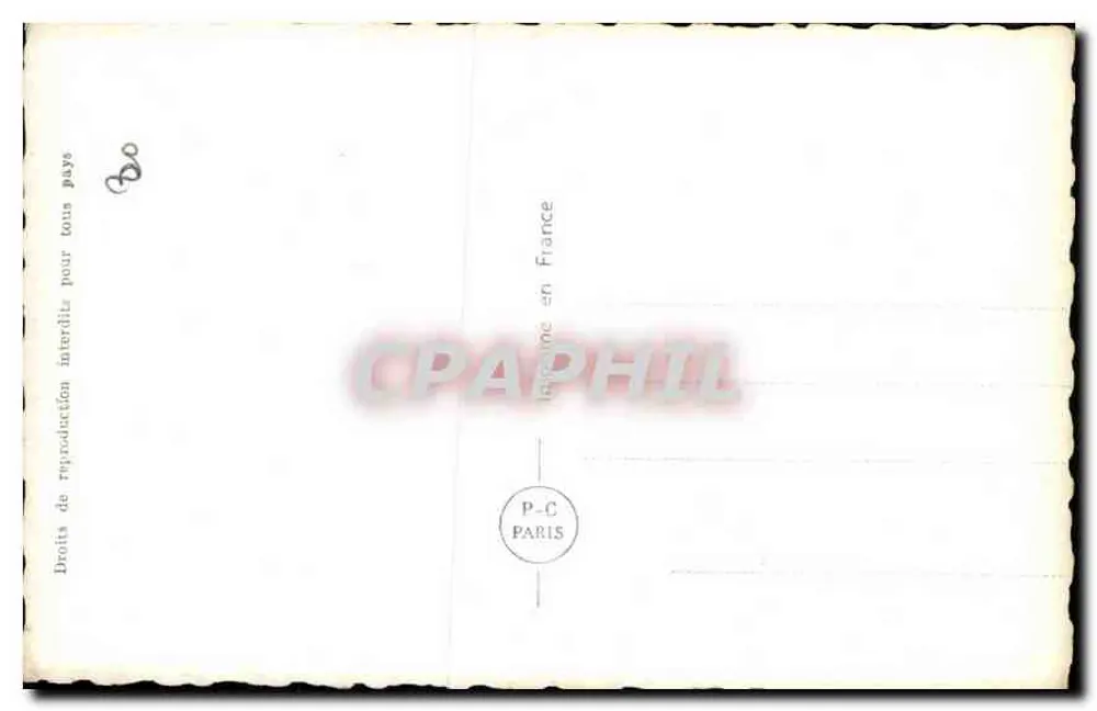 Couple amoureux — Profilons du Bonheur — P-C Paris n°6124 - Verso