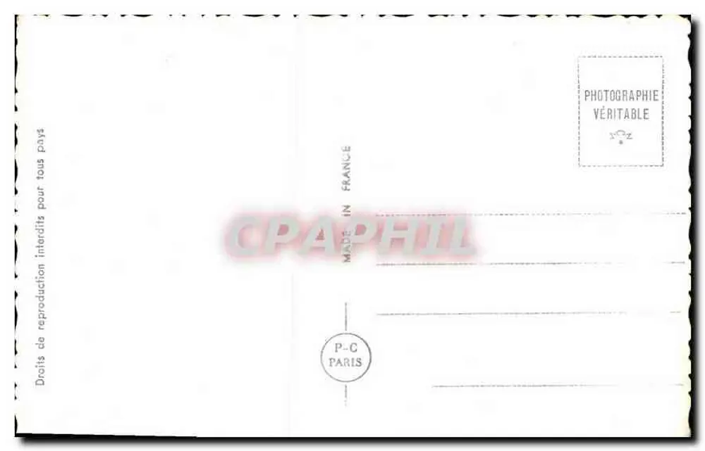 Casal amoroso em um barco — decoração floral — P-C Paris n°663 - Verso