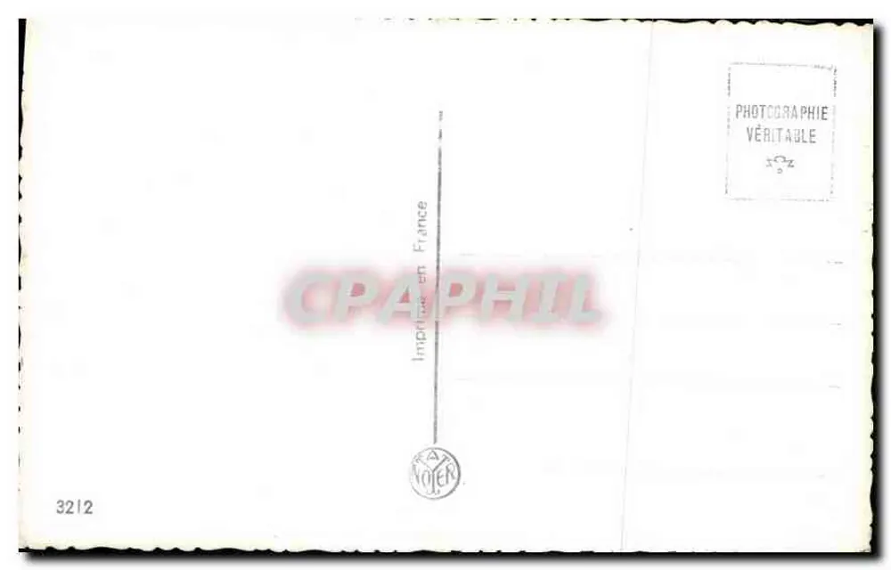 Couple amoureux — texte poétique — Imprimerie Vojer, France, n°3212 - Verso
