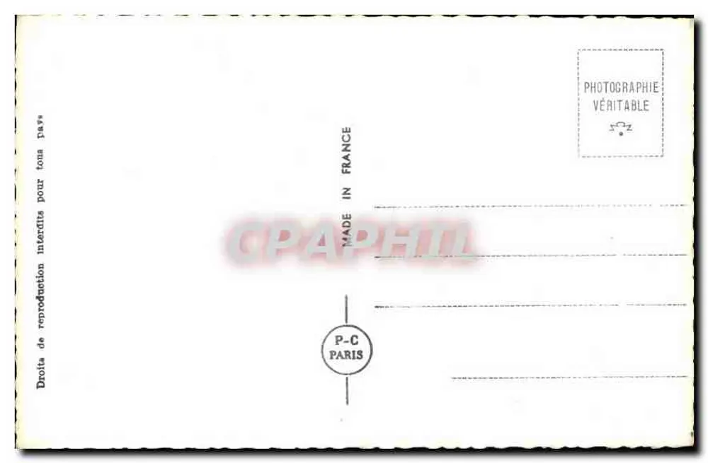 Couple amoureux — Chaine d'Amour — P-C Paris n°6500 - Verso