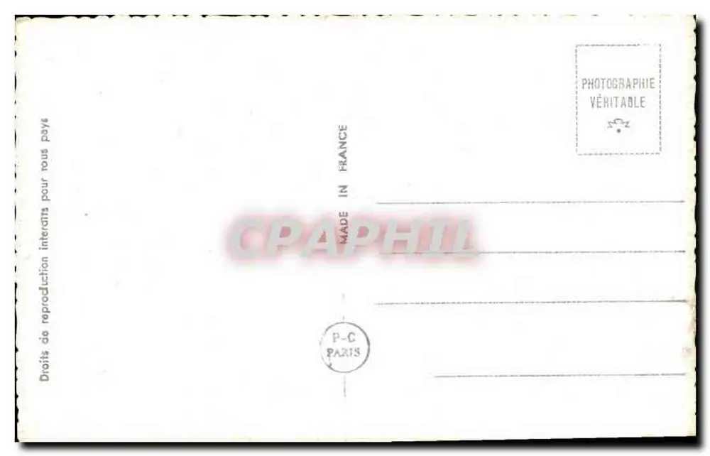Symphonie Amoureuse — couple dans un cœur rose — P-C Paris n°6613 - Verso