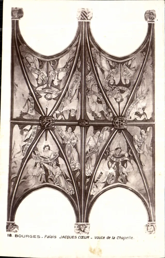 Bourges - Palácio Jacques Cœur - Vórtice da Capela — Edição dos Monumentos Históricos, Paris - Frente