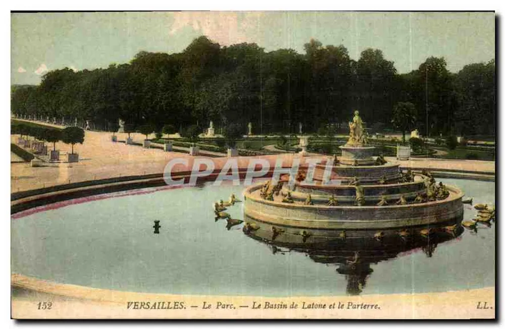 Versailles — Der Park — Der Bassin de Latone und das Parterre — LL. n° 152 - Vorderseite