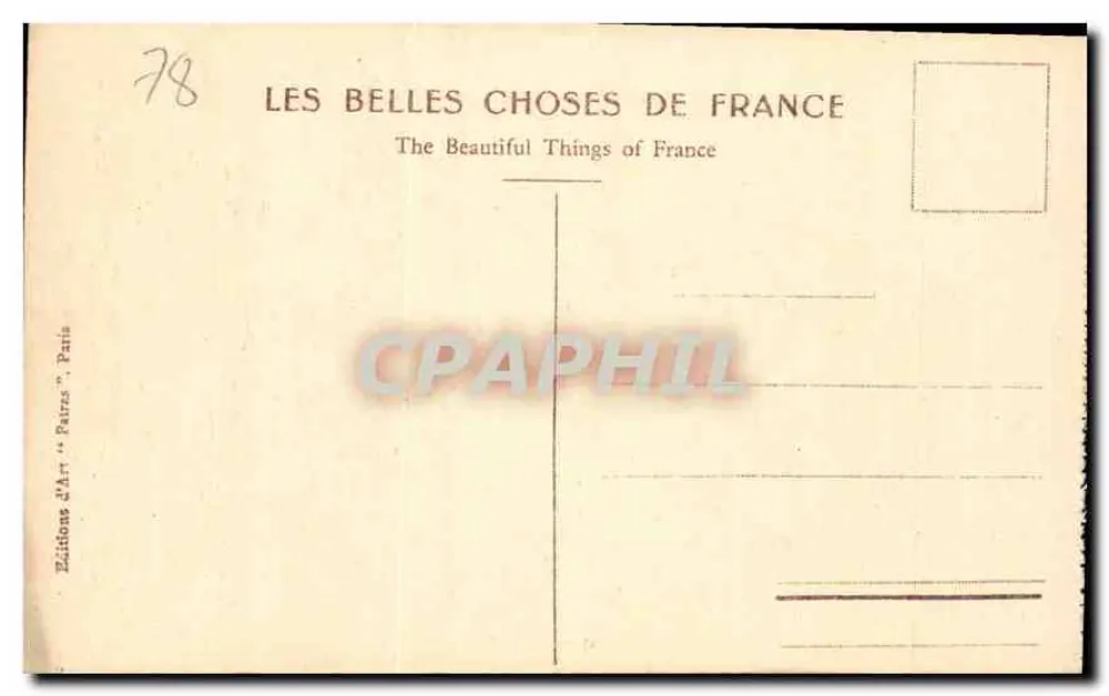 Versailles - A Avenida do Grande Trianon — Editor Patras, n° 37 - Verso