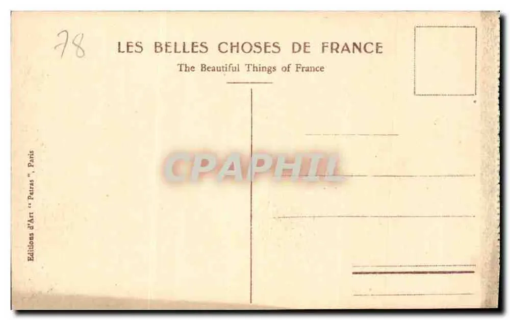 Versailles - O Grande Trianon - O Pórtico — Editor Patras, n°38 - Verso