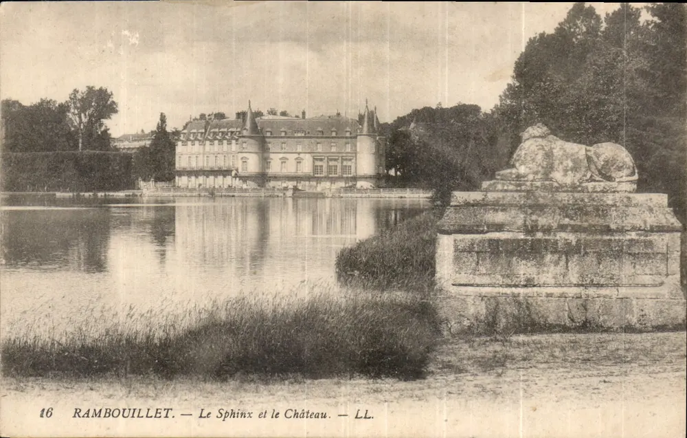 Rambouillet — O Esfinge e o Castelo — LL. - Frente