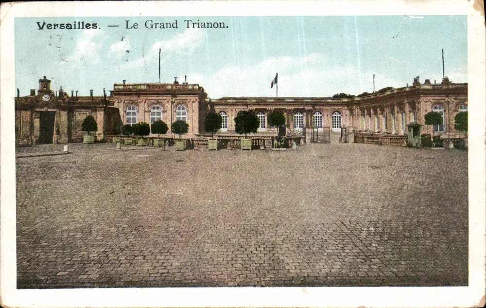 Versailles — O Grand Trianon — Editor anônimo, número de série não visível - Frente