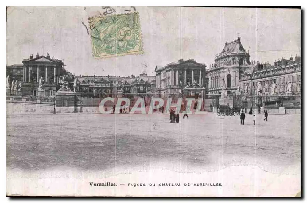 Versalhes — Facha do Castelo de Versalhes — Graphil - Frente