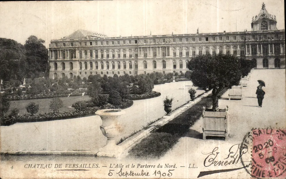 Château de Versailles — L'Aile et le Parterre du Nord — LL. n°4 - Recto