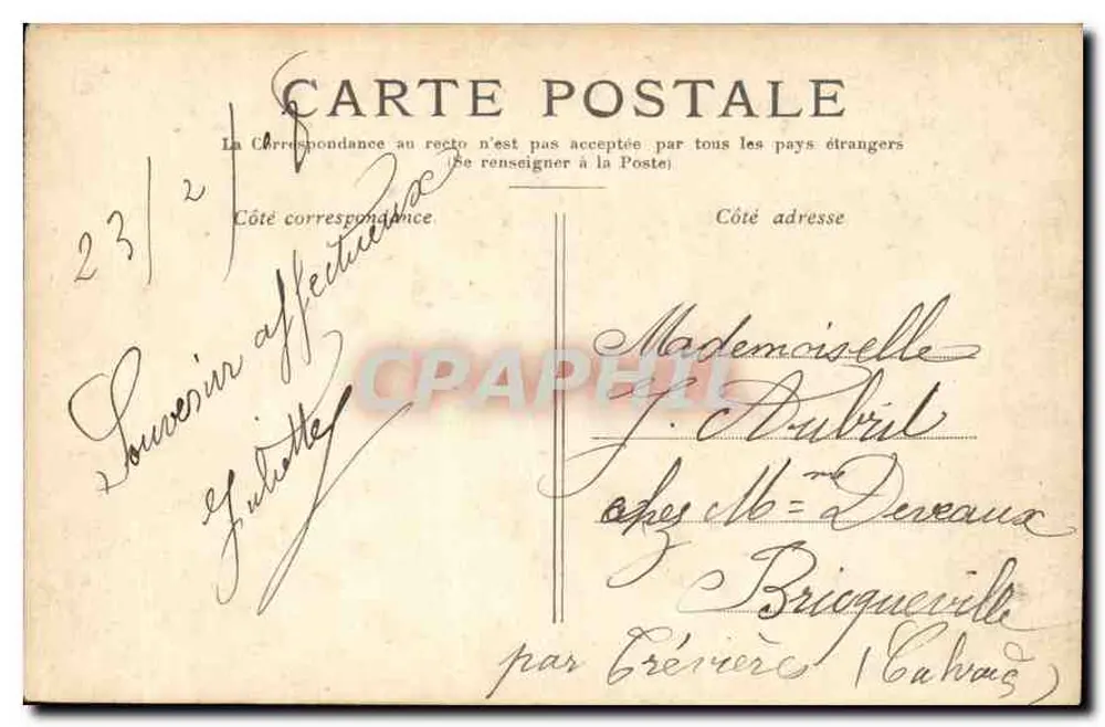 Versailles — Le Hameau au Petit Trianon — Éditeur T. Ér. Blouque - Verso