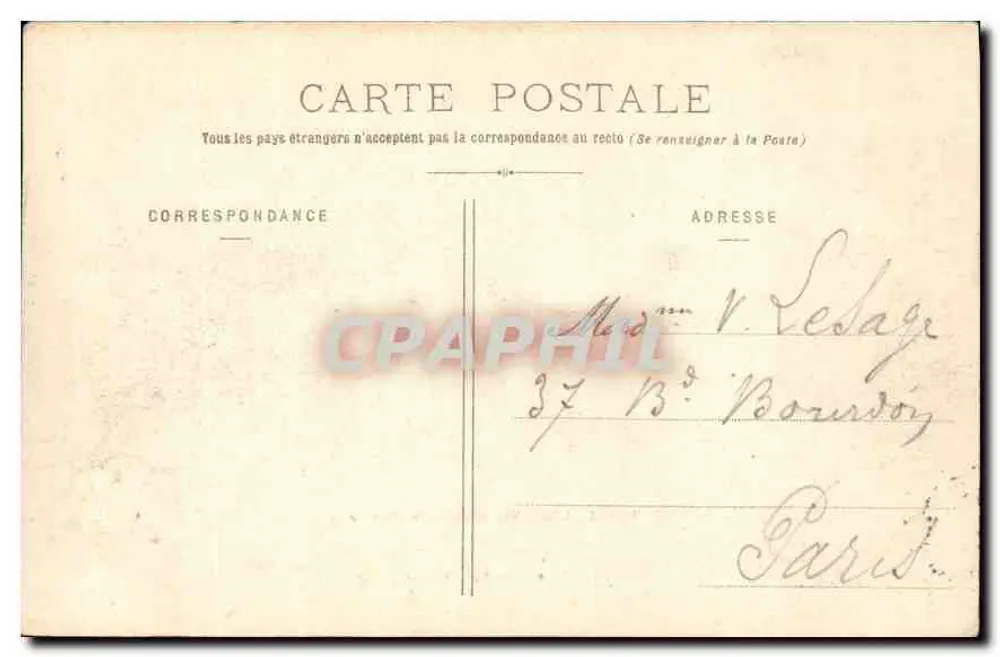Versailles - Vista geral do Castelo — Mme Moreau, editora, Versailles - Verso
