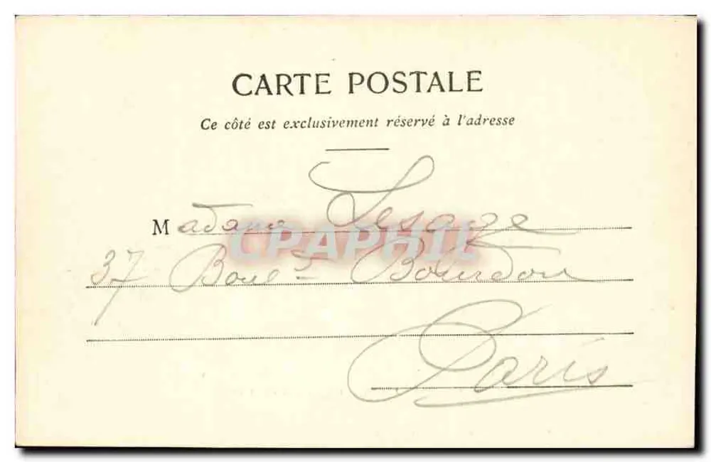 Versalhes - Fachada voltada para os Jardins — F. Biehler-Moreau, editor, Versalhes — Fot. A. Bergeret et Cie, Nancy - Verso
