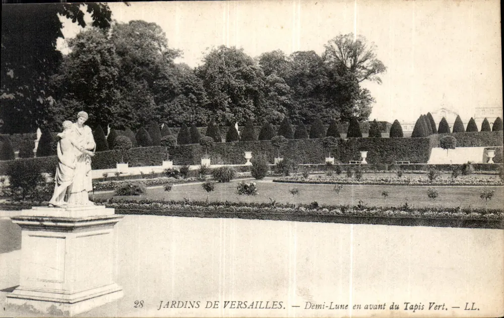 Gärten von Versailles — Halbmond vor dem Gras Teppich — LL, n°28 - Vorderseite