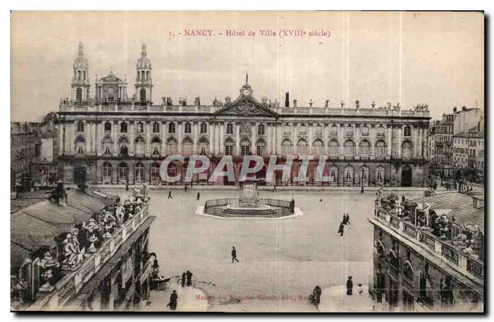 NANCY - Hotel de Ville (século XVIII) — Malachy des Mignault-Réunis, editor Nancy - Frente