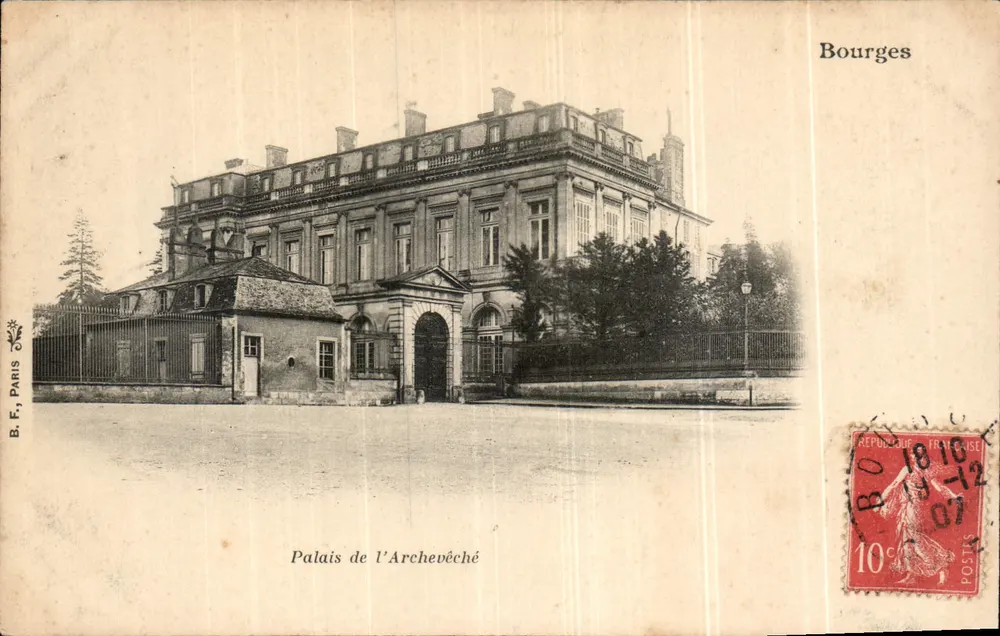 Palácio do Arcebispo — Bourges — B.F., Paris - Frente