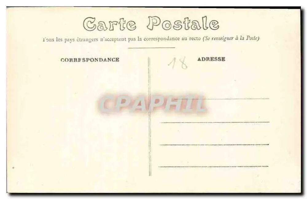Bourges — Kathedraal — Noordpoort — A. Auxenfans, uitgever, Bourges - Achterkant