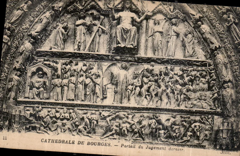 Cathédrale de Bourges — Portail du Jugement dernier — Jhot. n°11 - Recto