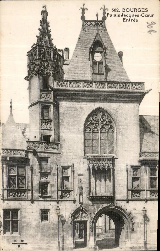 Bourges — Palácio Jacques-Cœur, entrada — E. Maquaire, n° 302 - Frente