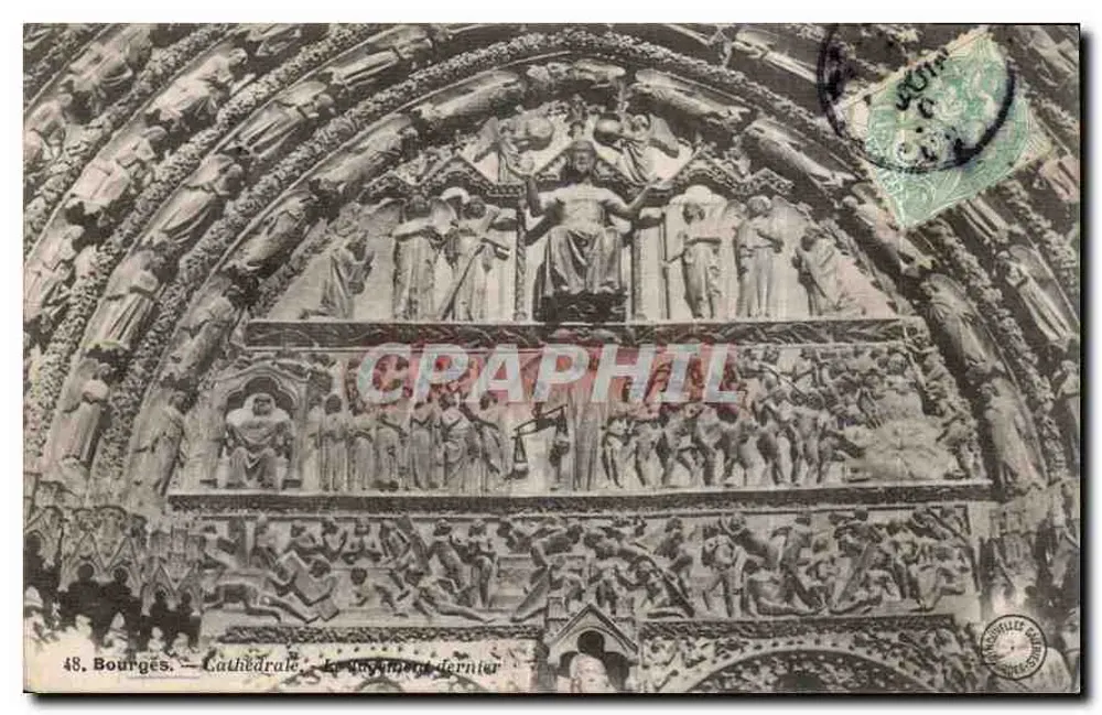 Bourges — Katedra. Ostateczny Sąd — wydawca nieznany, nr 48 - Awers