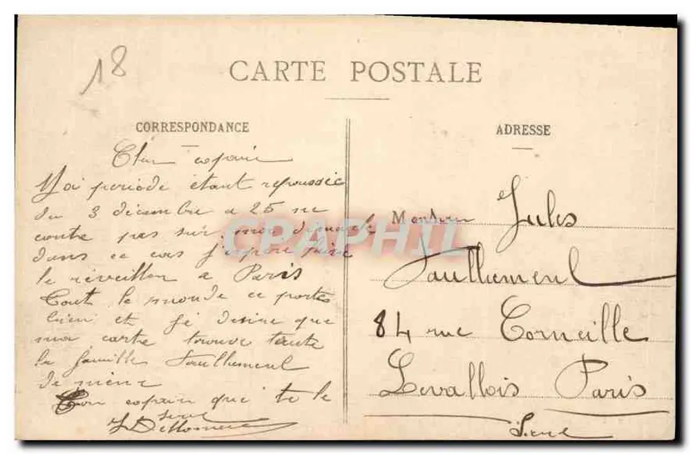 Bourges - La Cathédrale, vue à vol d'oiseau — Edition Nouvelles Galeries, Bourges, n°116 - Verso