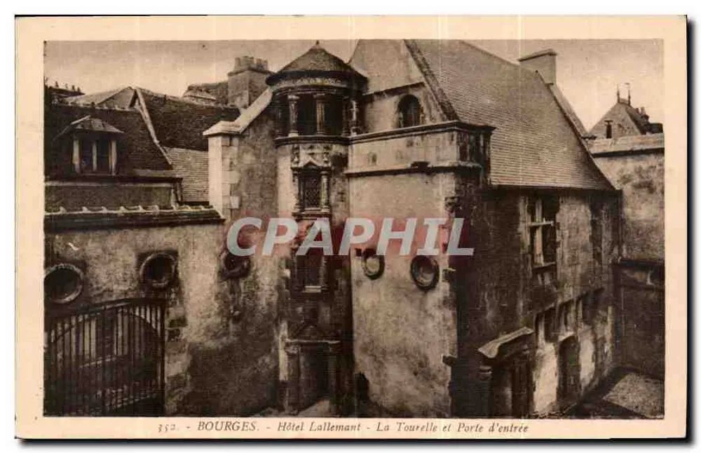 Bourges - Hotel Lallemant - Die Turm und Eingangstor - Vorderseite