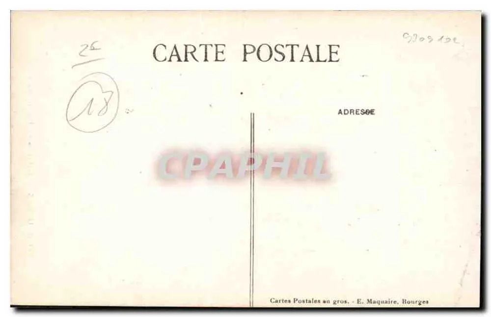 Bourges — Catedral — Portal Norte — E. Maquaire, n°240 - Verso