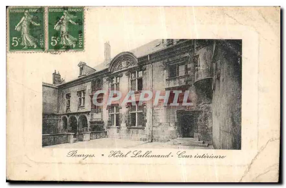 Bourges — Hôtel Lallemant — Cour intérieure — éditeur : Hôtel Lallemant - Frente