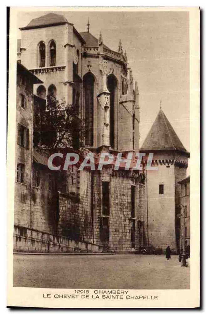 Le chevet de la Sainte Chapelle — Chambéry — éditeur BRAUN & Cie, Imp. - Edit. - Muthouse-Dornach - Recto