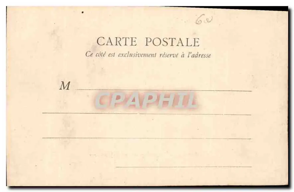 Castelo de Chantilly — Vista dos Parterres — B. F. Paris - Verso