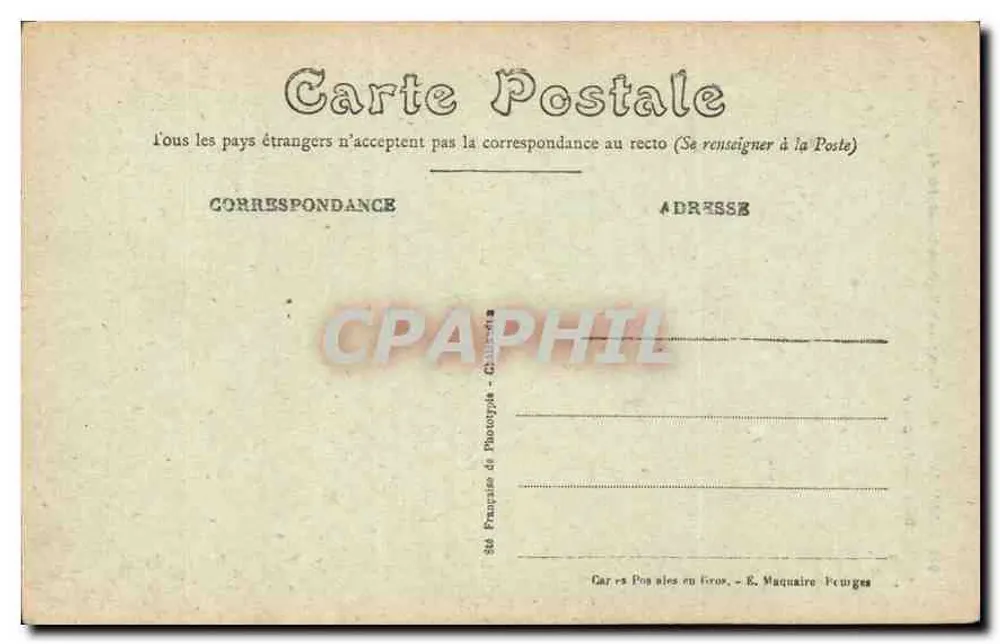 Bourges — Dach des Treppenhauses, Plattform der Kathedralentürme — E. Maquaire, n°211 - Rückseite