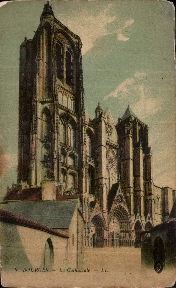 Bourges — A Catedral — LL - Frente