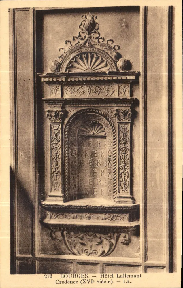 Crédence (16e eeuw) — Hotel Lallemant — Bourges - Voorkant
