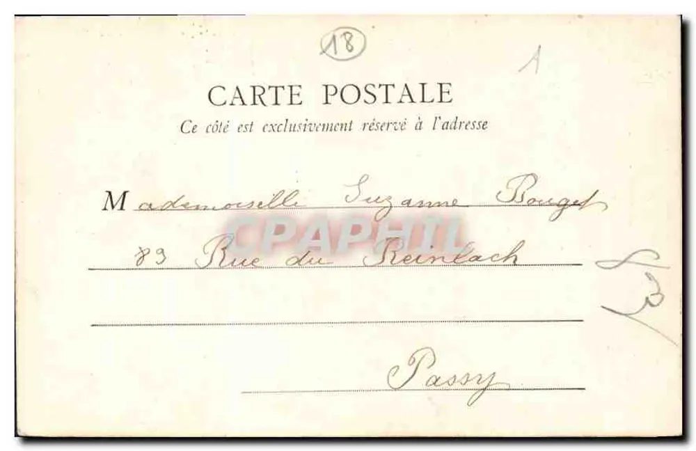 Escalier de la Chapelle de l'Hôtel Jacques-Cœur — Bourges — B.F., Paris, n°1905 - Verso