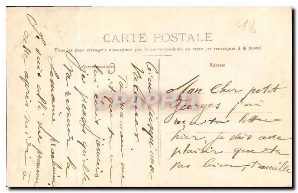 Bourges — La Cathédrale — Éditeur non identifié, n° de série 18 - Verso