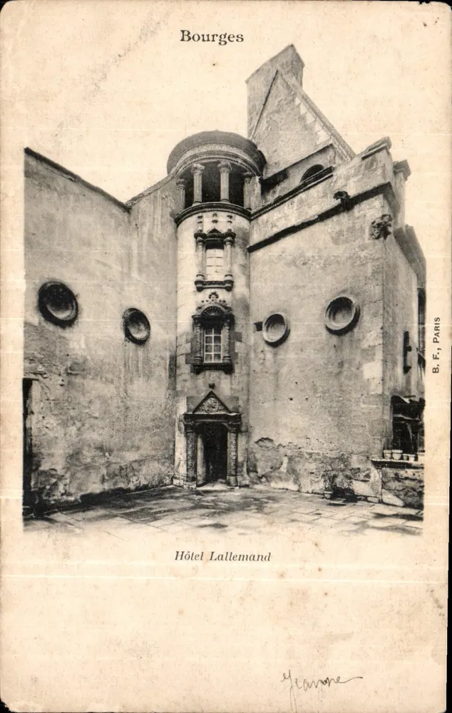 Bourges — Hotel Lallemand — B. F., Paris - Frente