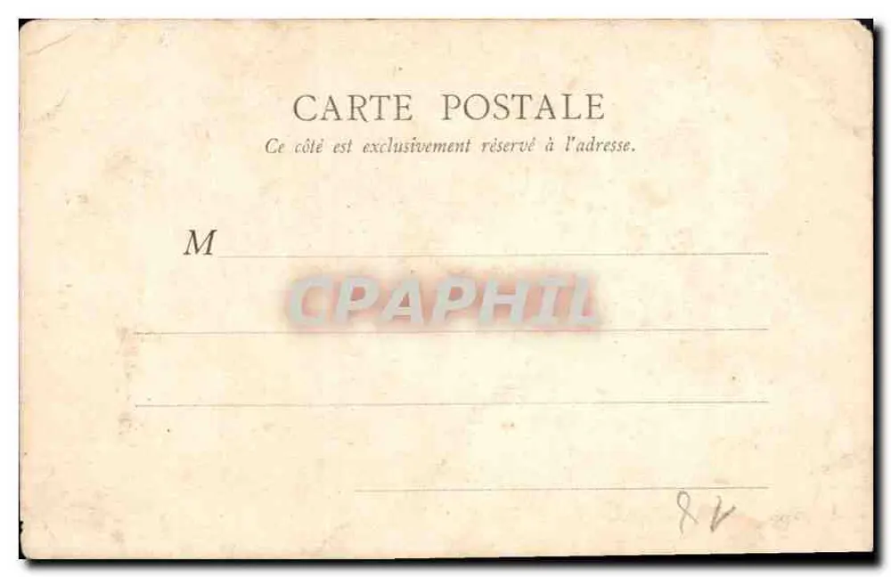 Bourges — Hotel Lallemand — B. F., Paris - Verso