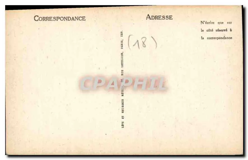 Bourges — Hôtel Lallemant — Tourrette du Guet (XVIe s.) — LL - Verso