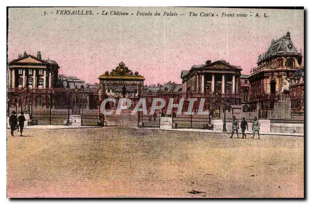 Versailles - O Castelo - Fachada do Palácio - A. L. - Frente