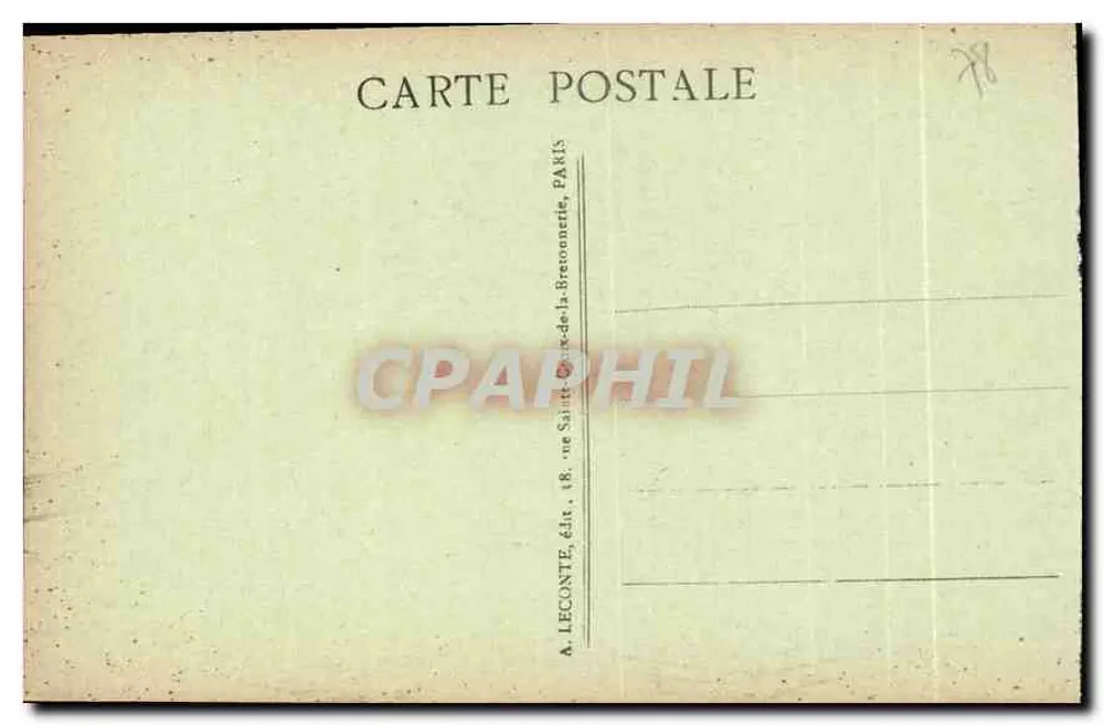 Versailles - Das Schloss des Grand Trianon - Der Peristyl und die Gärten - A. L. - Rückseite